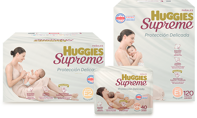 Pañal para Bebé Huggies Supreme Recién nacido 240 piezas unisex